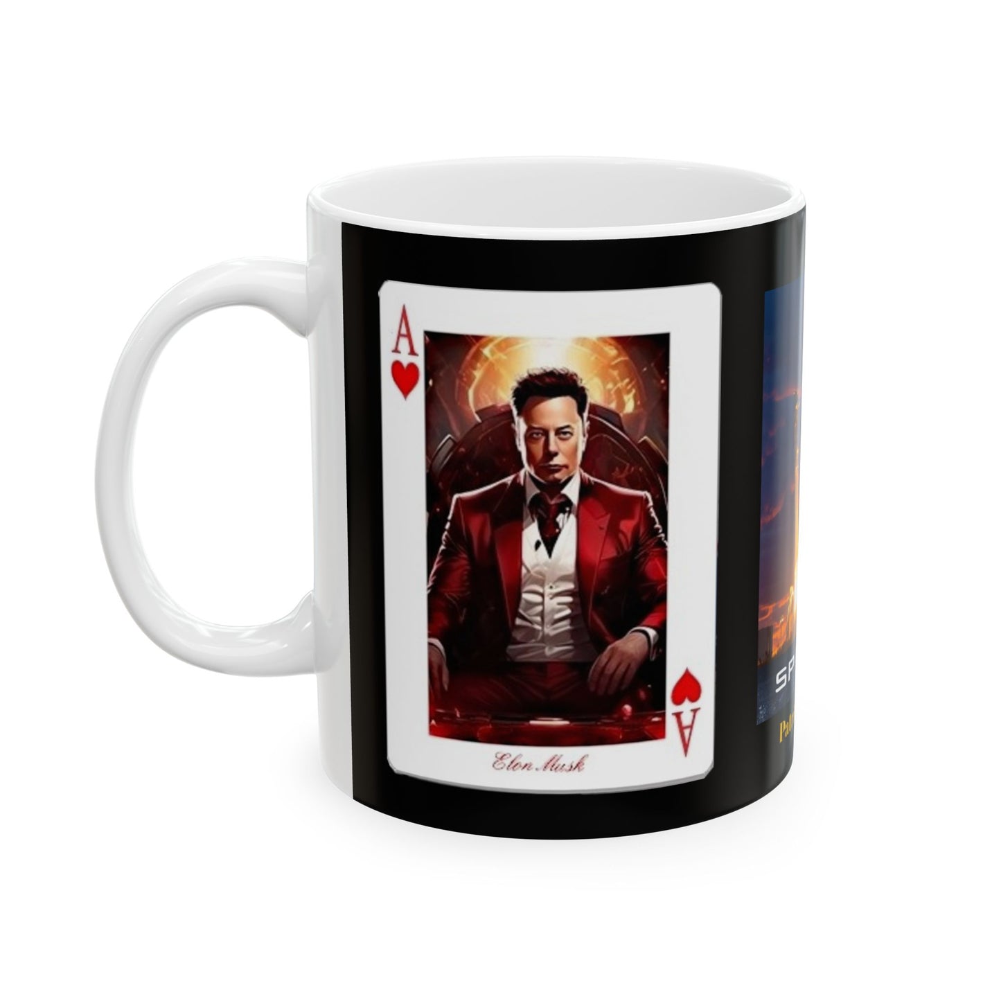 Elon Space X Ace Ceramic Mug, (11oz)