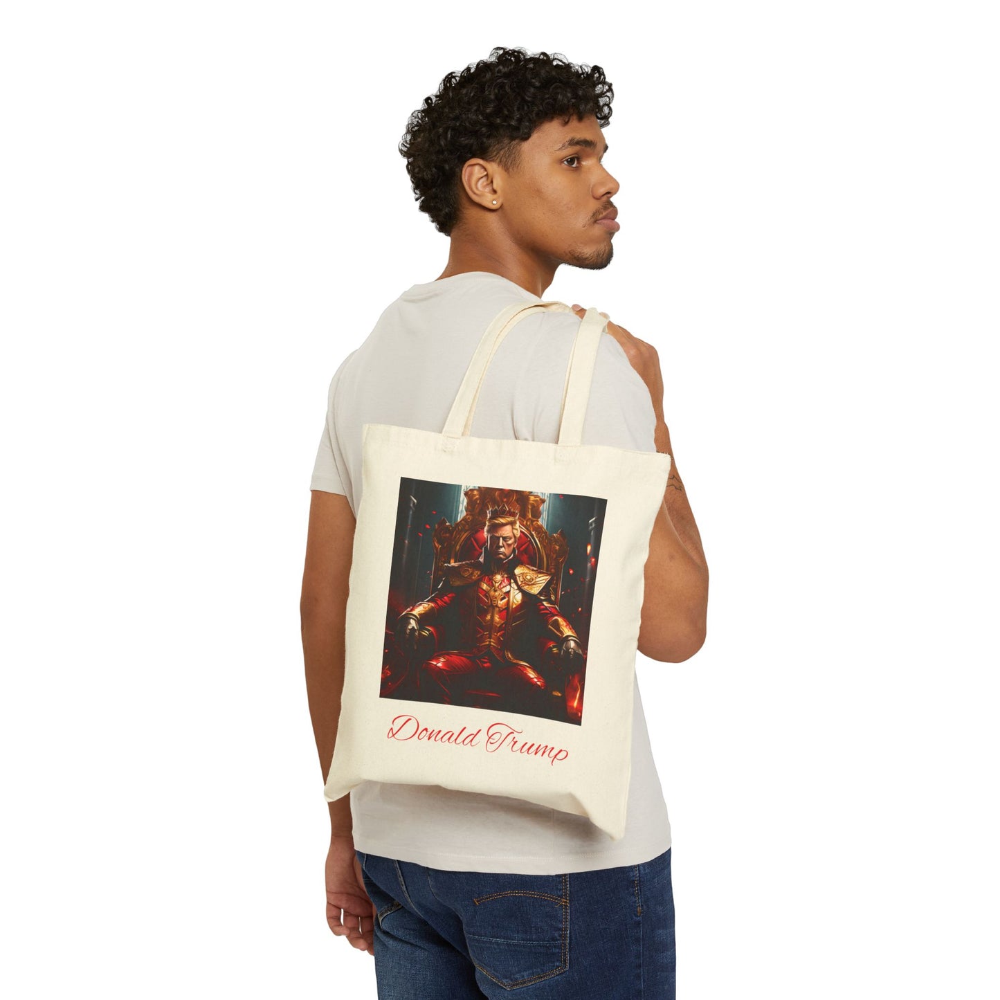 Trump King and Queen of Hearts Canvas Tote Bag