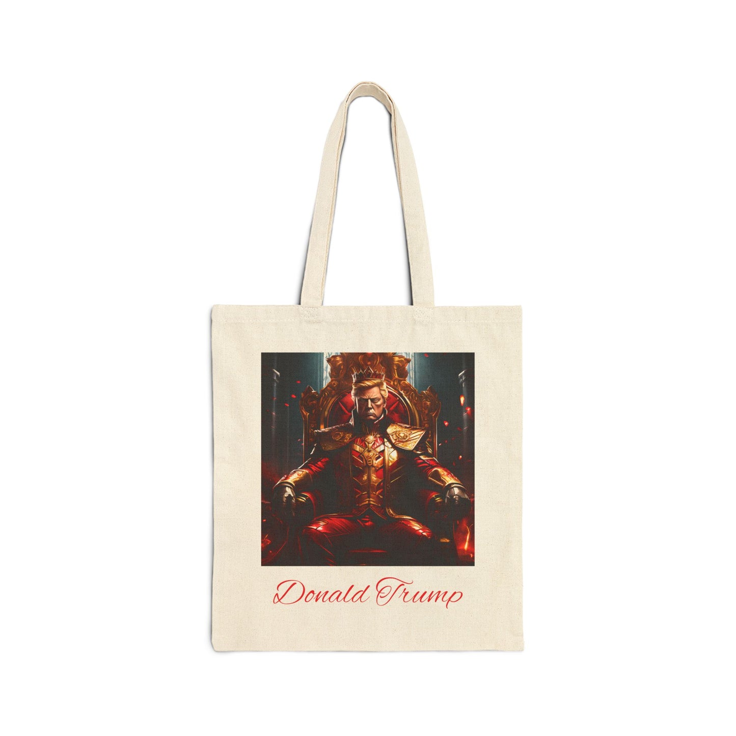 Trump King and Queen of Hearts Canvas Tote Bag