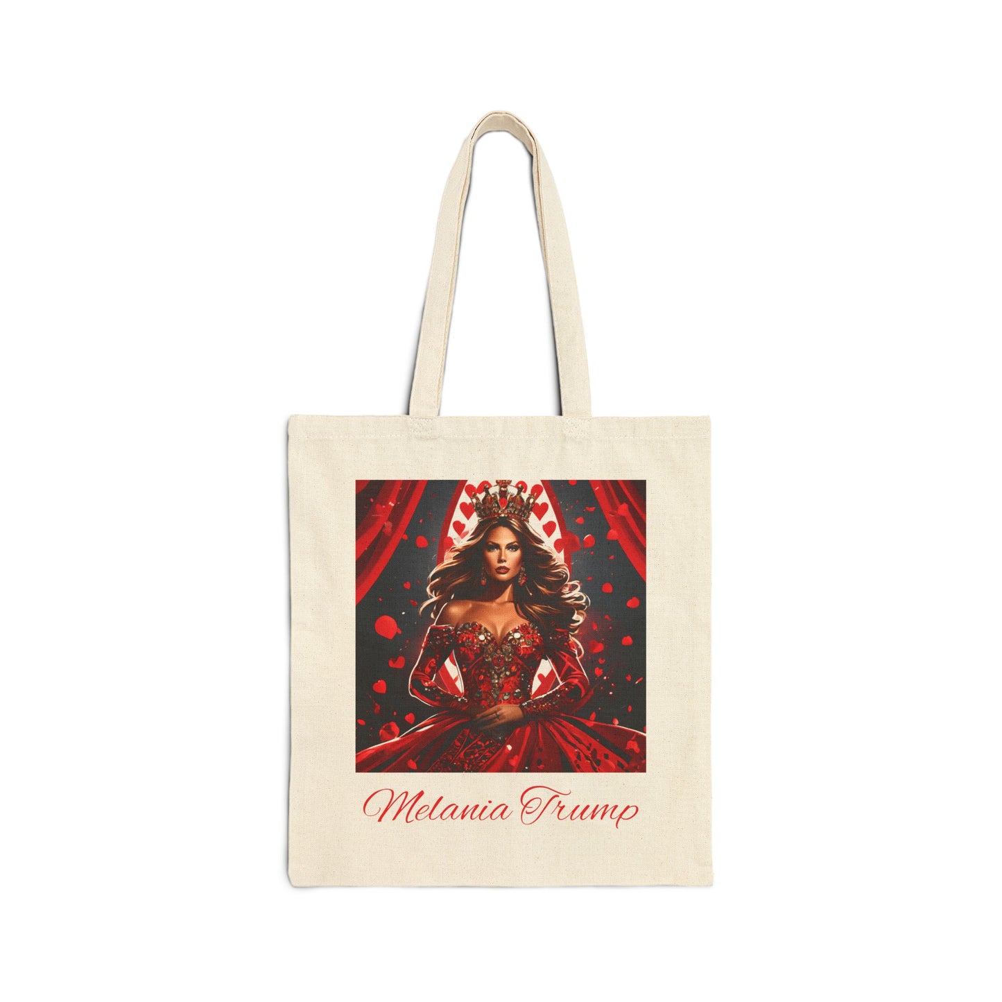 Trump King and Queen of Hearts Canvas Tote Bag