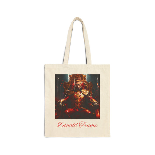 Trump King and Queen of Hearts Canvas Tote Bag